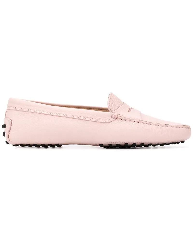TOD'S Tods Gommino -Leder -Fahrschuhe Pink