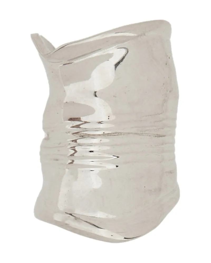 Jean Paul Gaultier The Crushed Can" Ohrring Silver