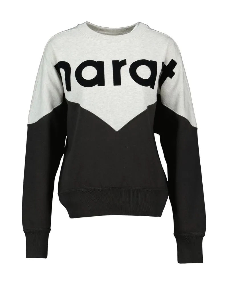 Isabel Marant Houston Gz Sweatshirt  Baumwolle Schwarz Black
