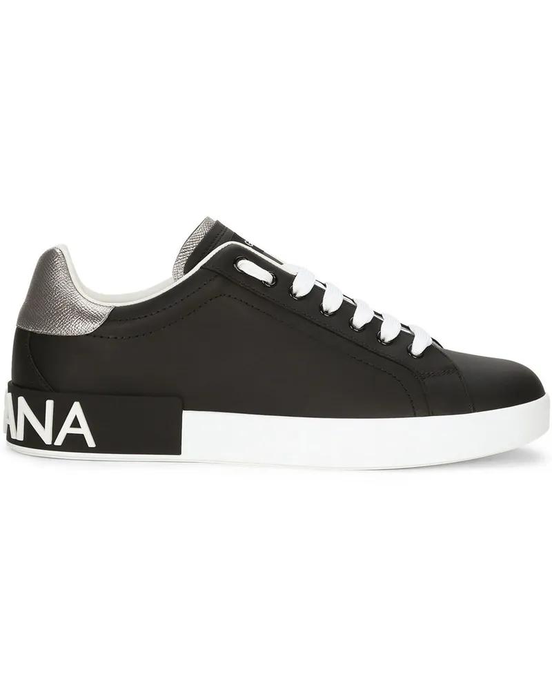 Dolce & Gabbana Sneaker mit Logo -Anwendung Black