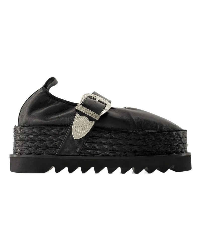 Toga AJ1314 Slipper  Leder schwarz Black