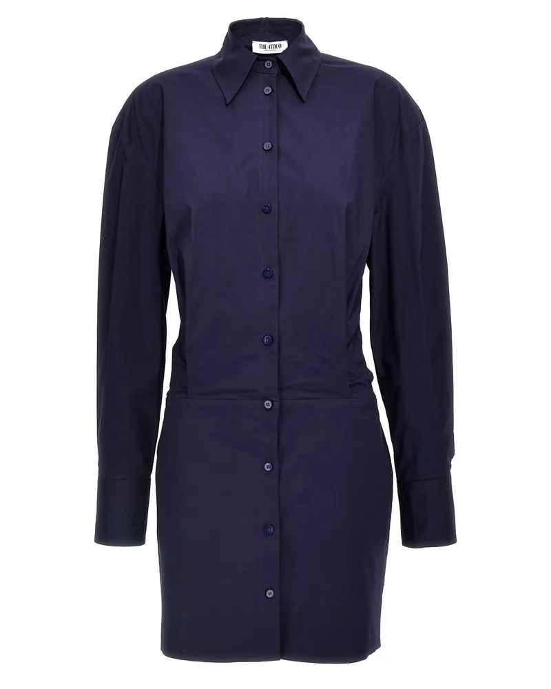 ATTICO Das Attico Mini Chemisier Kleid Blue