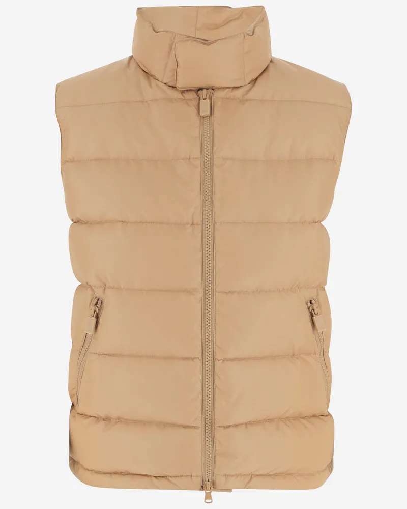 ASPESI recycelte Nylon Neue Minnie Vest Down Jacke Beige