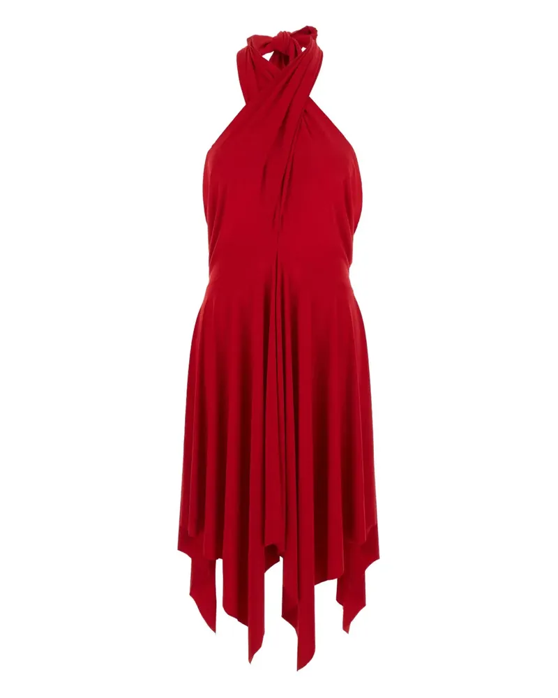 Norma Kamali Halterneck Kleid Tiger