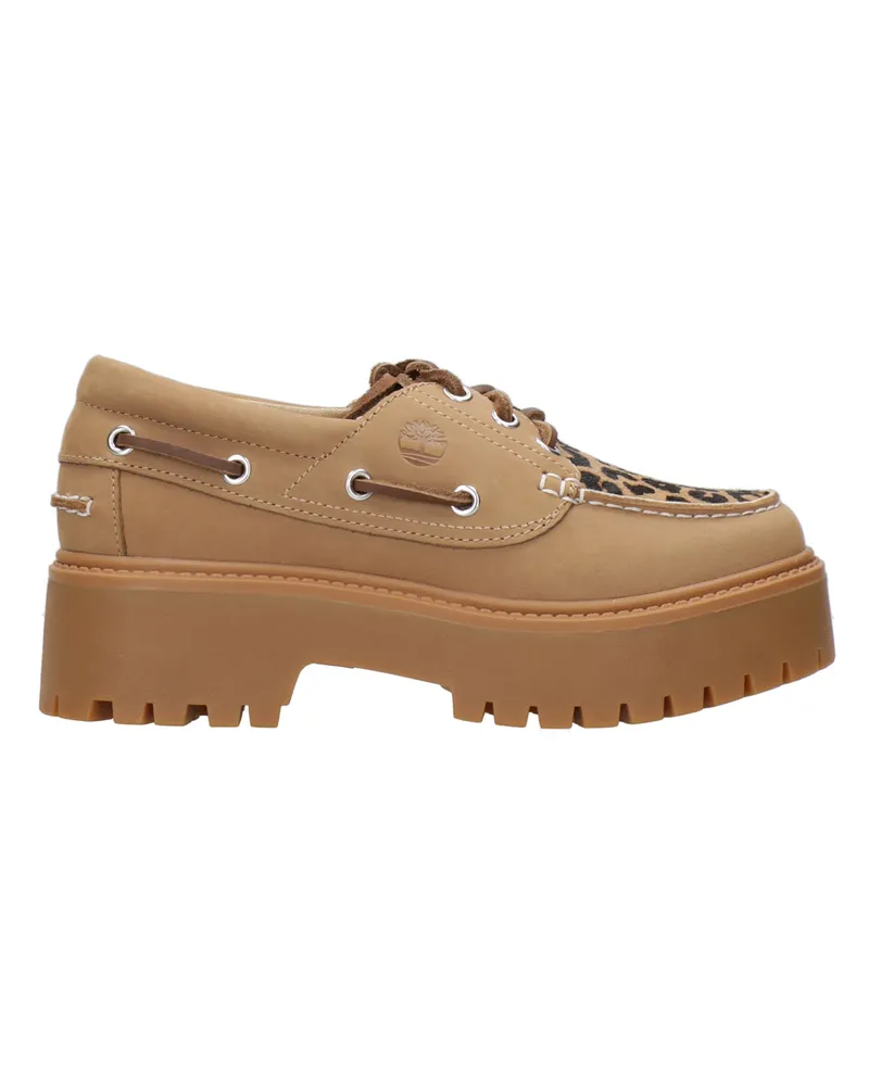 Timberland Flat Shoes Beige Beige