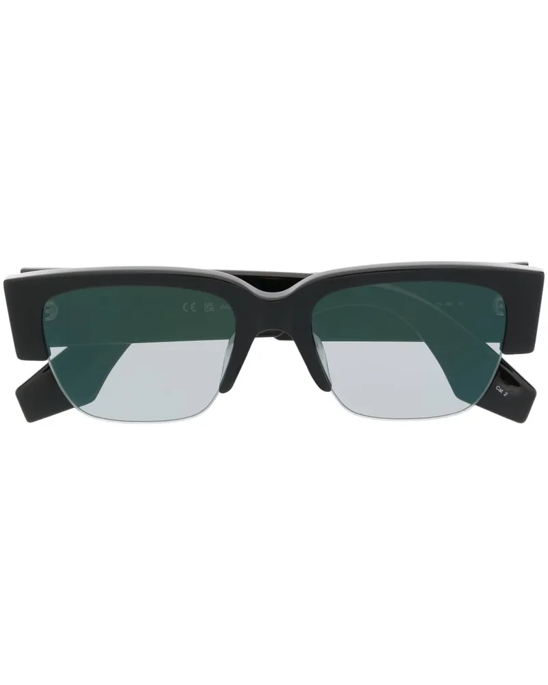 Alexander McQueen Alexander MC Queen Graffiti Sonnenbrille Schwarz