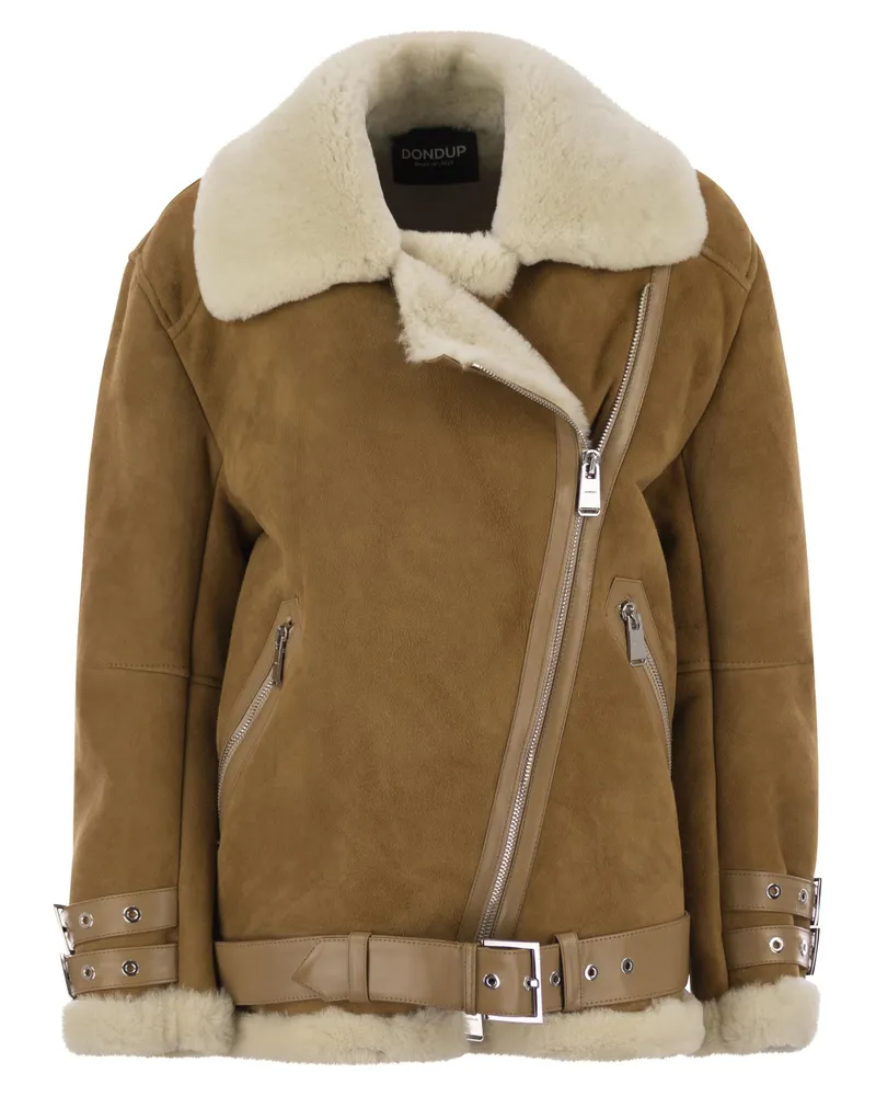 Dondup LOSSE SHEARLING Jacke Caramel