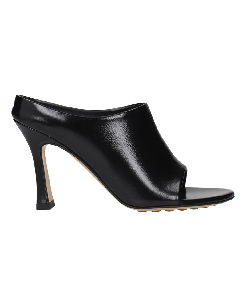 Bottega Veneta Frog Sandalen Damens Leder Schwarz -