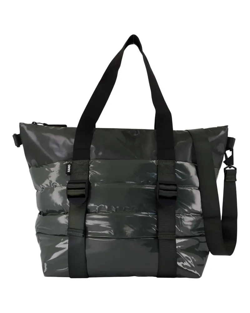 RAINS Puffer Mix Einkaufstasche Mini W3 Shopper Bag Regen synthetisch grün Grün