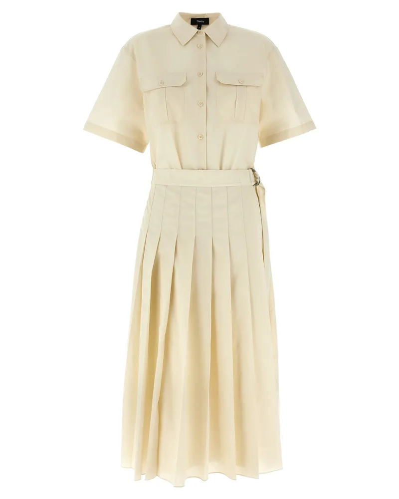 Theory Theorie Wrap -Kleid Beige