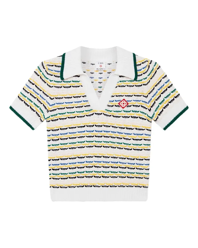Casablanca Paris Striped Top Multi