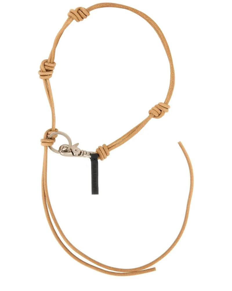 Our Legacy Unser Legacy Leder -Schlüsselbund White