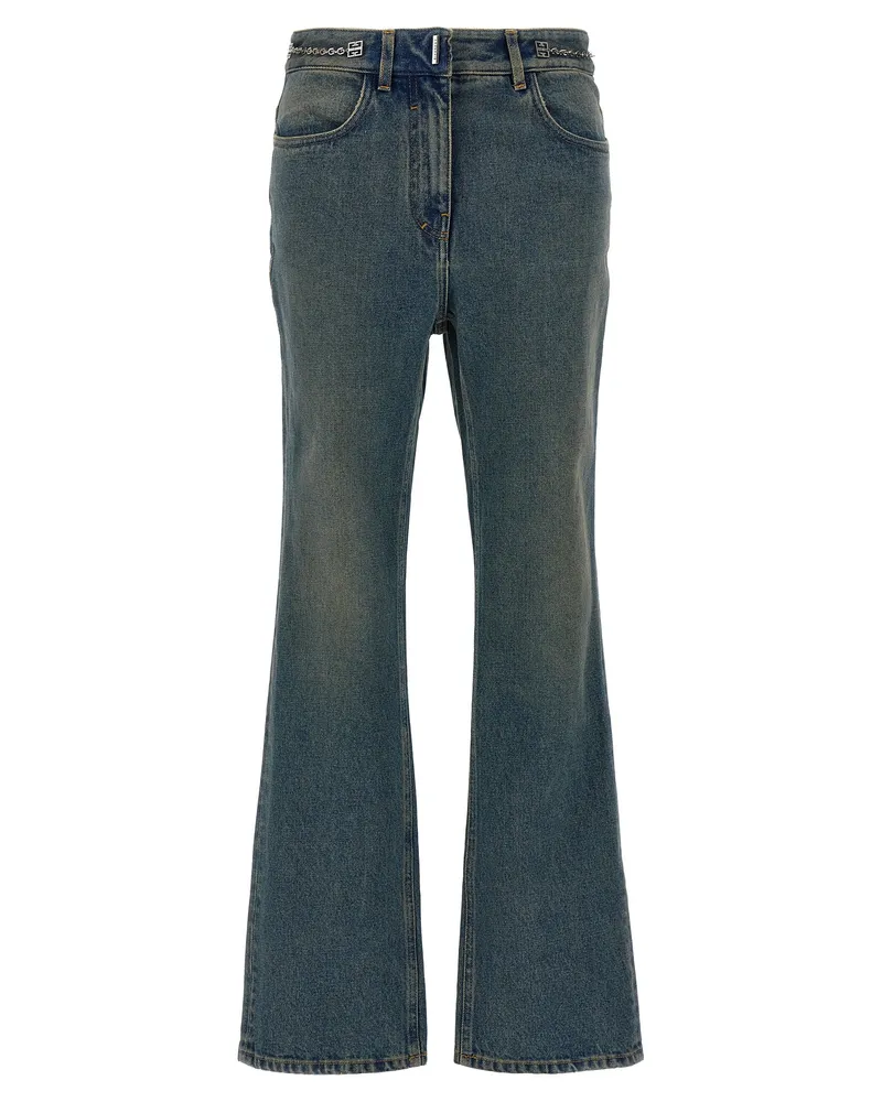 Givenchy Kettenjeans mit Logo Blue