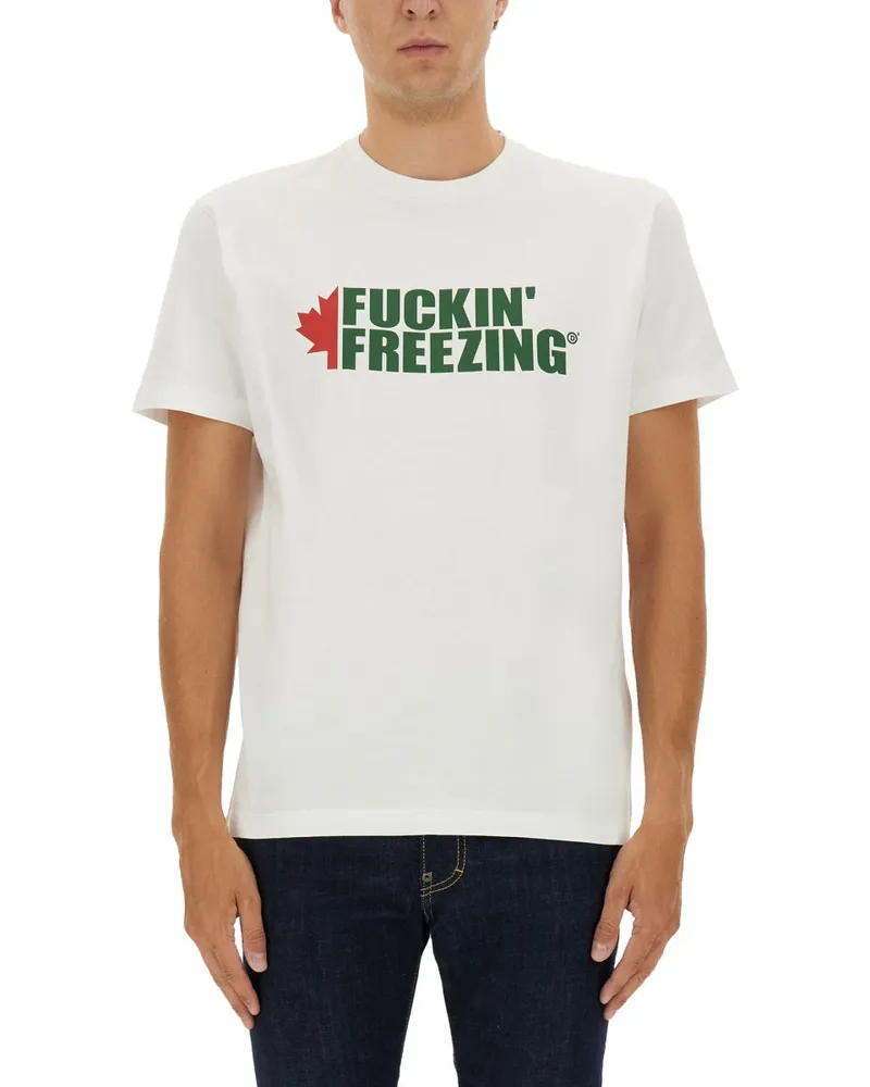 Dsquared2 T -Shirt mit Druck White