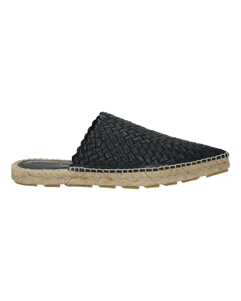 Bottega Veneta Damens Hausschuhe und Clogs aus blauem/tintenfarbenem Leder -