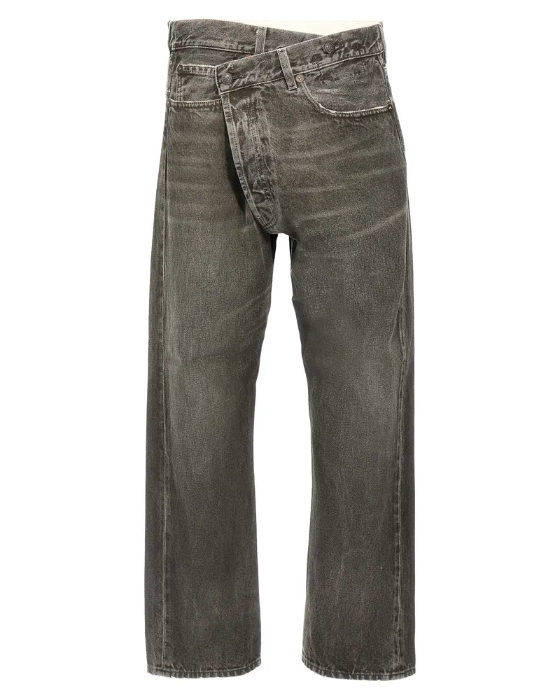 R13 Cross over' Jeans Gray