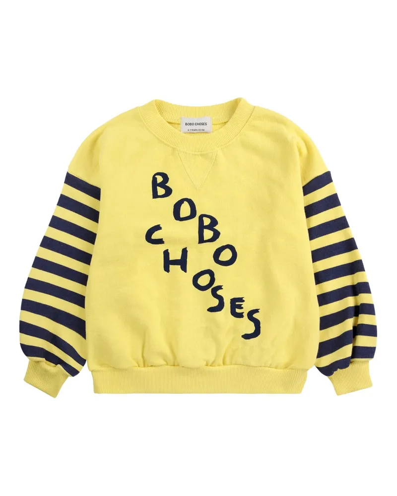 BOBO CHOSES Bobo wählte Sweatshirt "Diagonal Yellow
