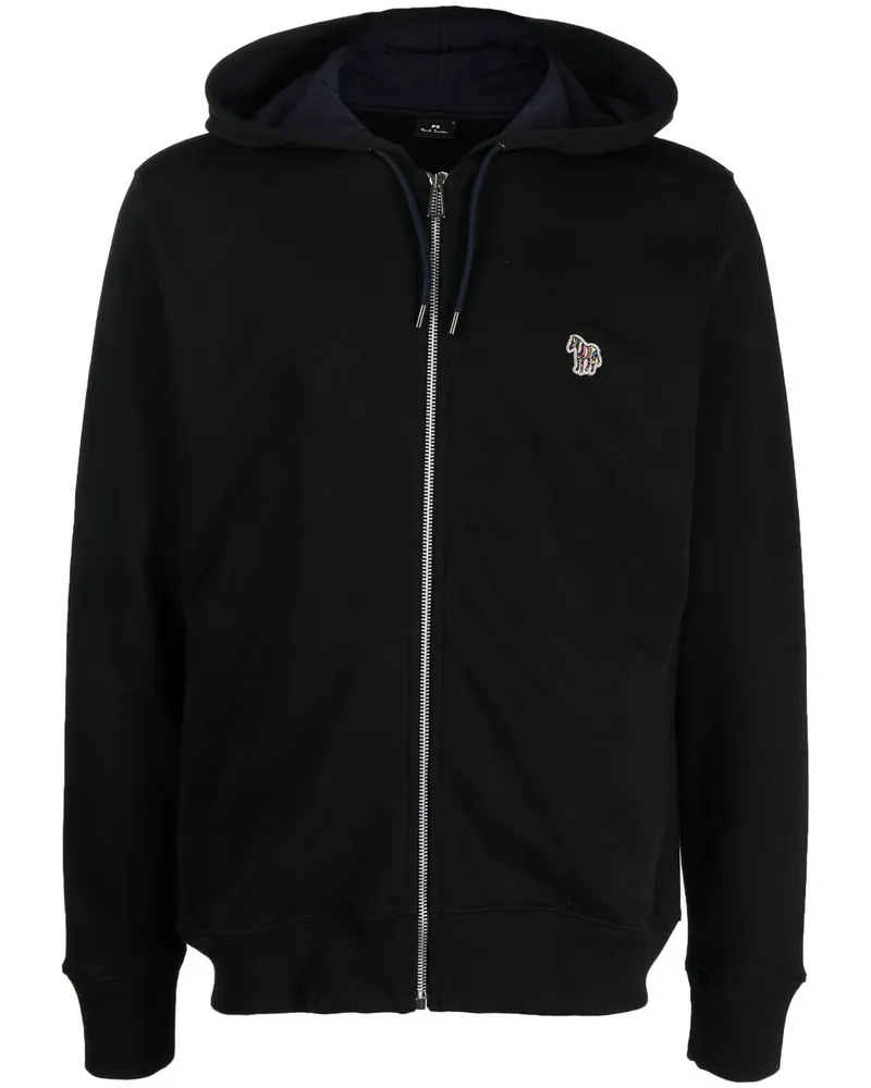 Paul Smith PS von Paul Smith Zebra Logo Baumwoll Hoodie Black
