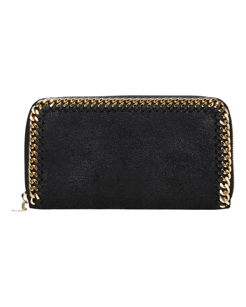 Stella McCartney Stella Mc Cartney Damens Schwarze Geldbörse aus Öko-Wildleder -