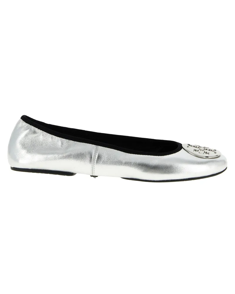 Tory Burch Ballerinas „Reva Travel“ von Silver