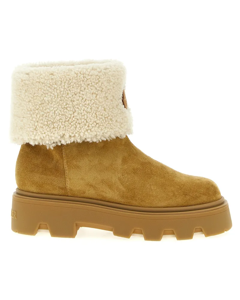 Moncler Aurea' Stiefeletten Beige