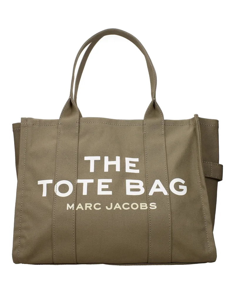 Marc Jacobs Damens Schultertasche aus grünem Stoff -