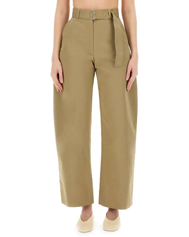 Studio Nicholson Twill "Doring" Hosen Beige
