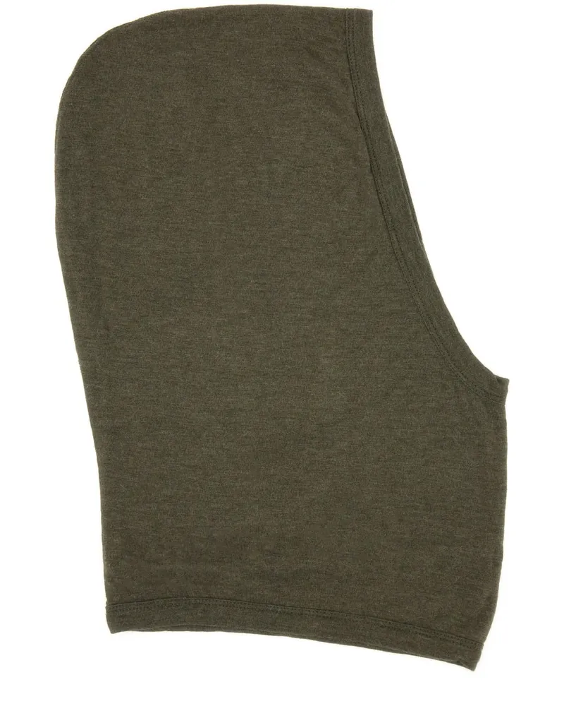 Rick Owens gestrickte Kapuze Green