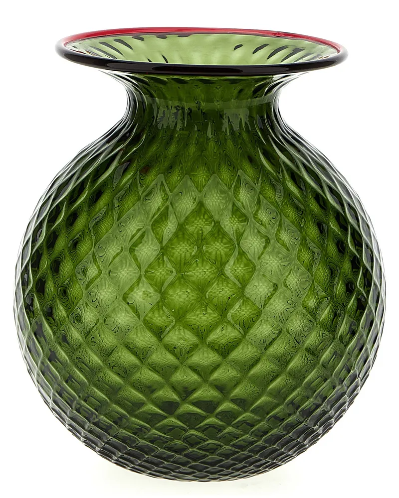Venini Fiori Balloton' Vase Green