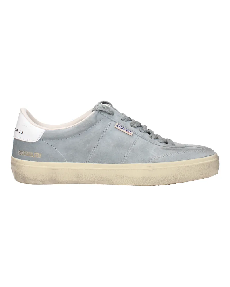 Golden Goose Sneakers Soul Star Herrens Wildleder Grau/Weiß -