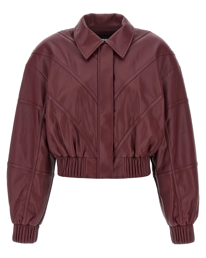 ROTATE Birger Christensen Dreh Birger Christensen Ledereffekt Bomberjacke Bordeaux