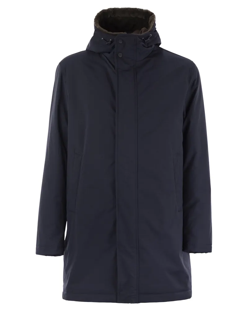 Herno Kapuzenparka mit Kapuzenparka Blue