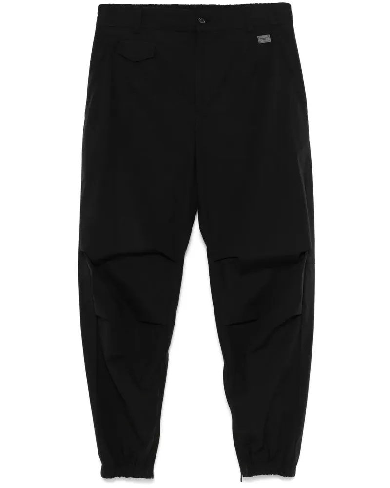 Dolce & Gabbana verjüngte Hose mit Logo -Plaque N0000