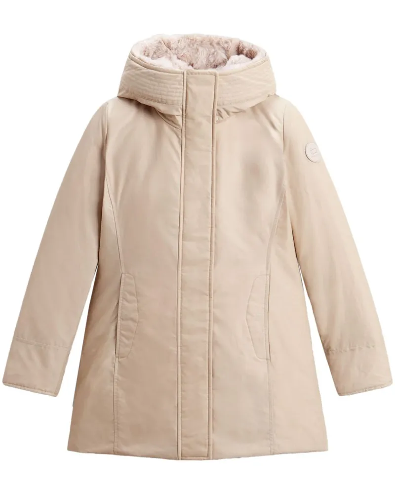 Woolrich Boulder Kunstpelz Parka Beige