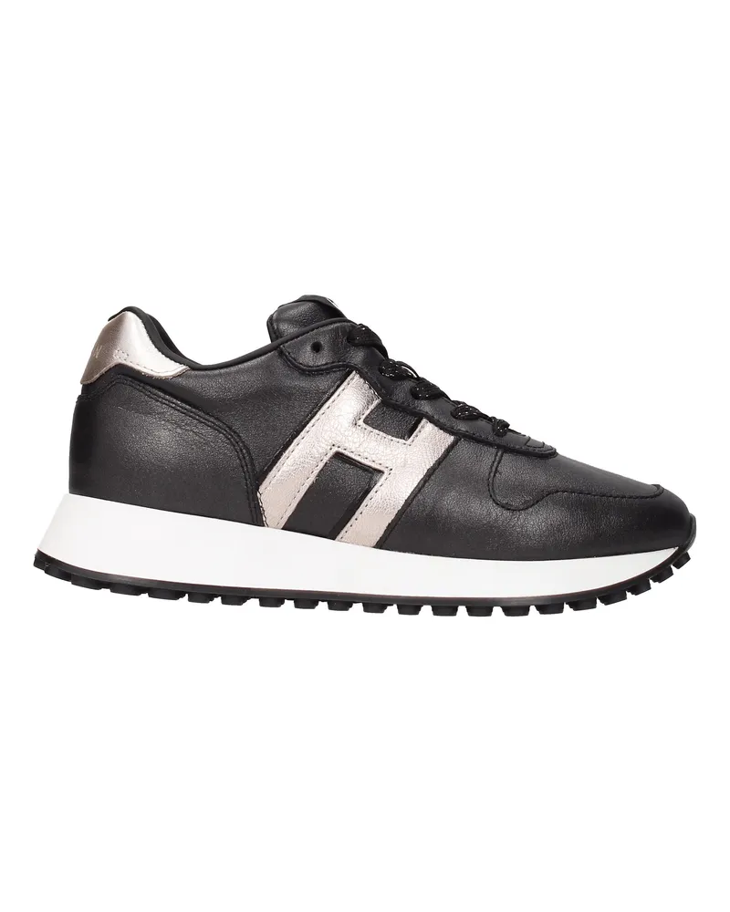 Hogan Damens Sneakers Leder Grau/Asphalt -