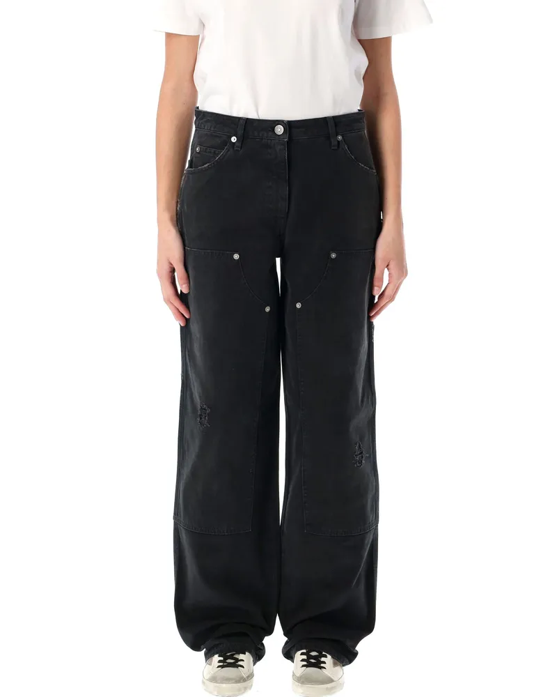 Golden Goose Goldene Gänsejeans schwarz Black