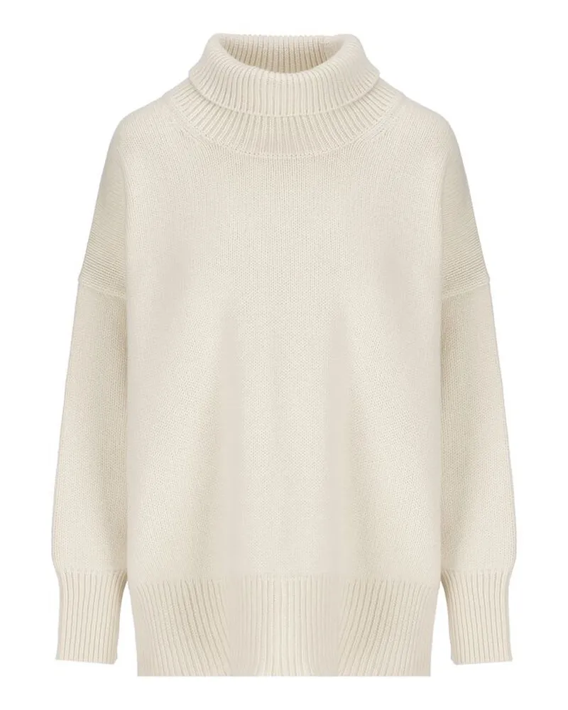Chloé Chloé C bloßer Rollkragenpullover -Pullover Weiß