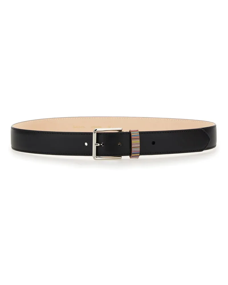 Paul Smith Belt mit Logo Black
