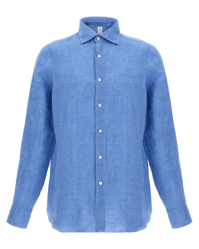 Finamore 1925 Gaeta' Hemd Blue