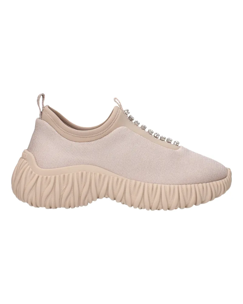 Miu Miu Damens Sneakers Stoff Beige/Nude -
