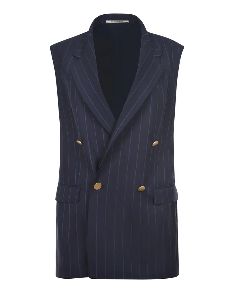 Tagliatore Gilet  J Bernice aus Wolle Blue