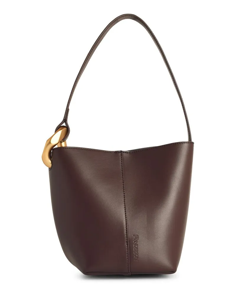 J.W.Anderson JW Anderson 'Corner' kleiner brauner Lear -Bucket -Tasche Brown
