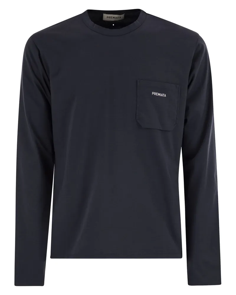 Premiata Cotton Trikot -T -Shirt Blue