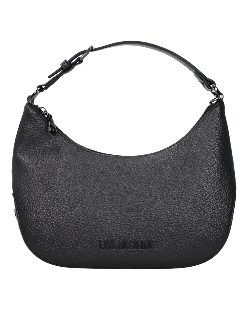 Moschino Damens Umhängetaschen Polyurethan Dunkelgrau/Silber -