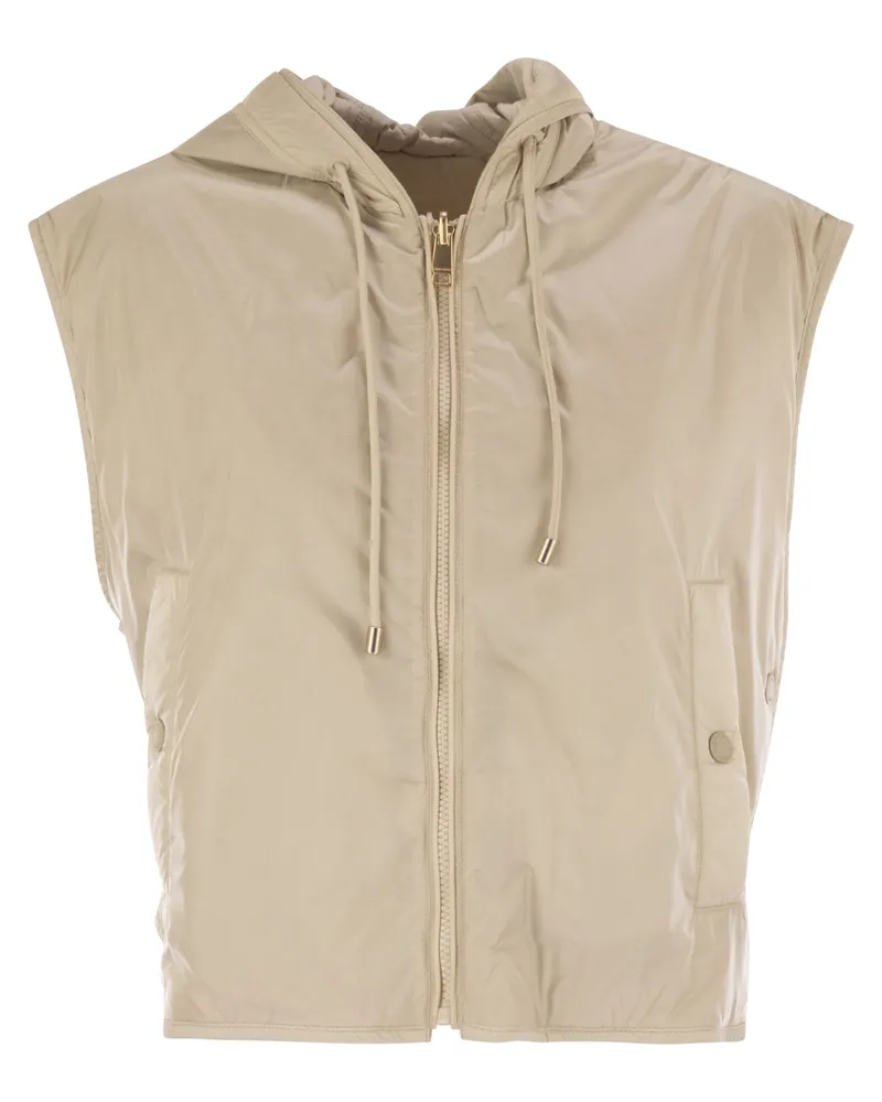 Max Mara Wochenende Max Mara Levante Reversible Leinwand Weste Coat Light