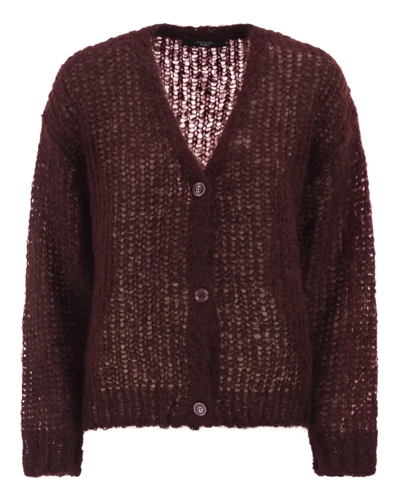 Weekend Max Mara Wkddanza Mohair-Cardigan Bordeaux