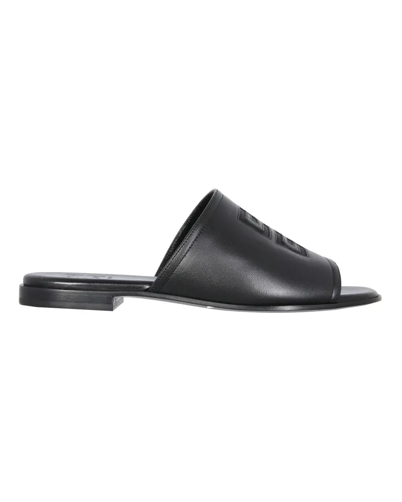 Givenchy Leder flache Maultiere Black