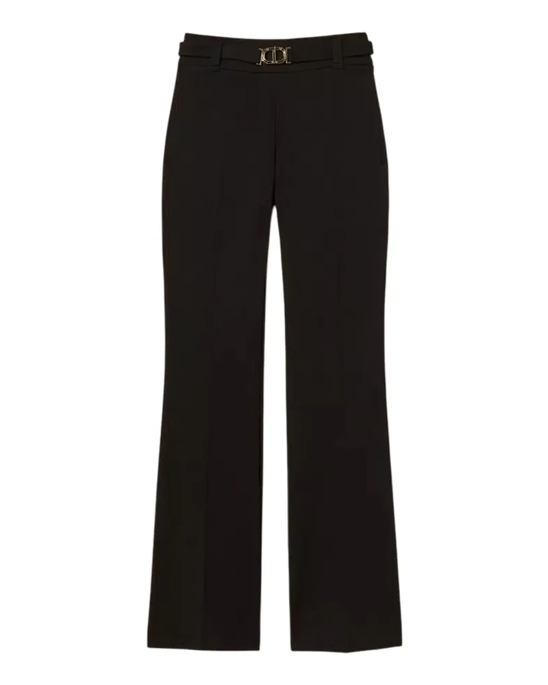 Twin-Set Trousers Black Black