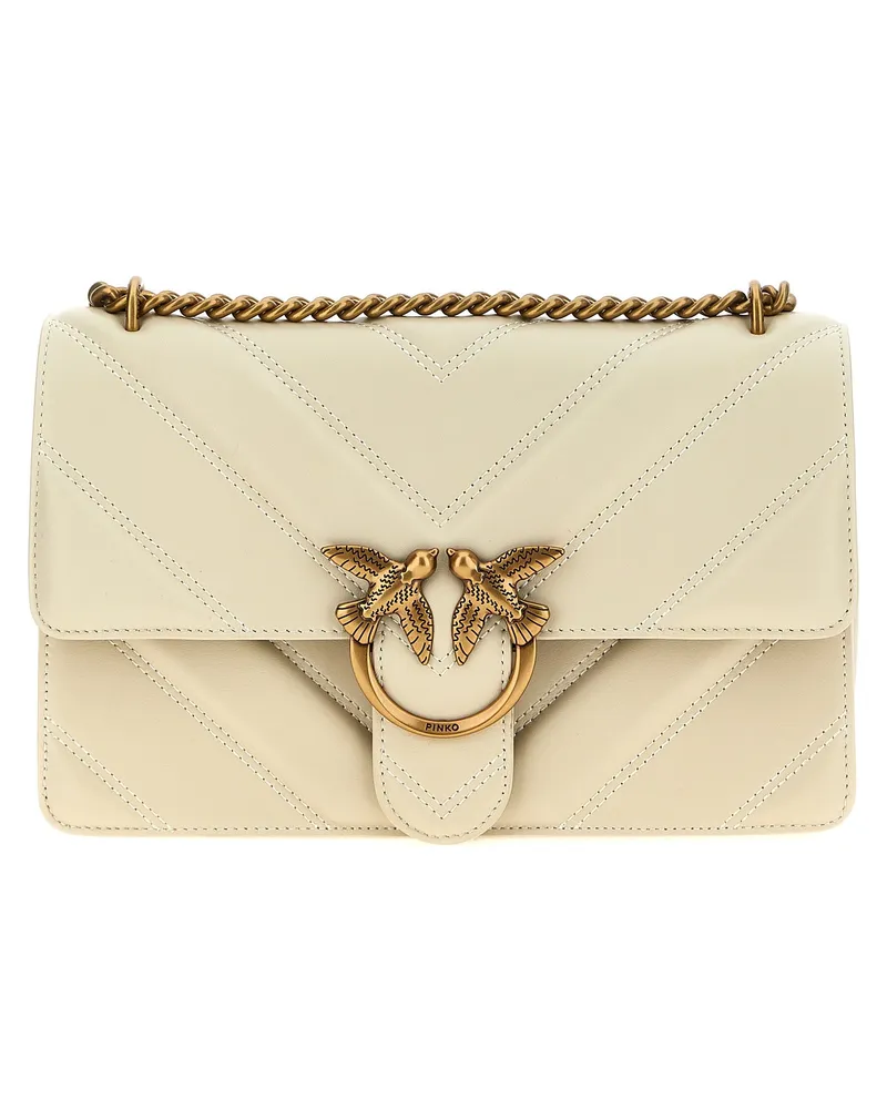 Pinko Love One Classic Light' Crossbody -Tasche White