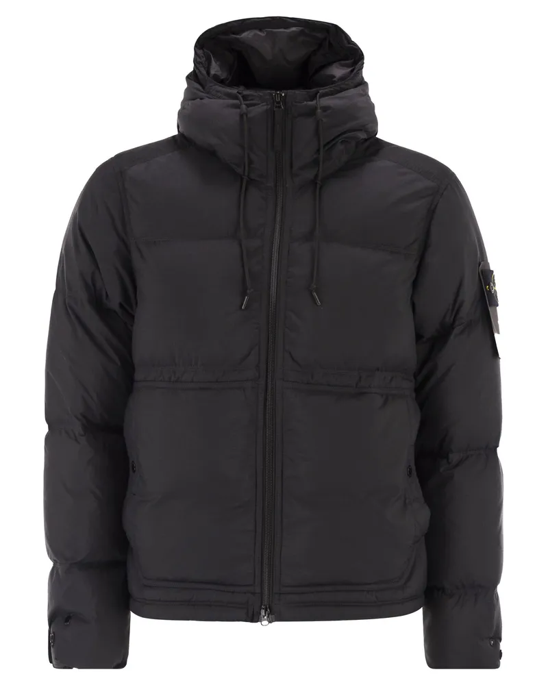 Stone Island Wasserabweisender Daunenparka von Black